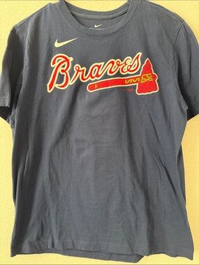 Nike Atlanta Braves World Series Champions Navy Graphic Tee